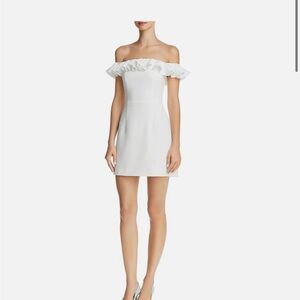 White strapless dress